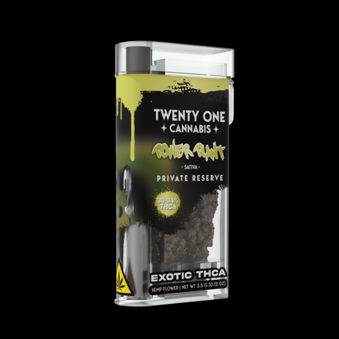 Picture of TWENTY ONE CANNABIS ONE HITTER 3.5G EXOTIC THCA POWER PLANT