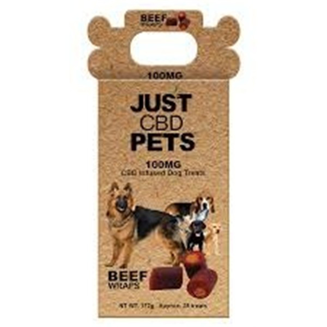 Picture of JUST CBD   DELTA PETS INFUSED DOG TREATS 100MG   BEEF