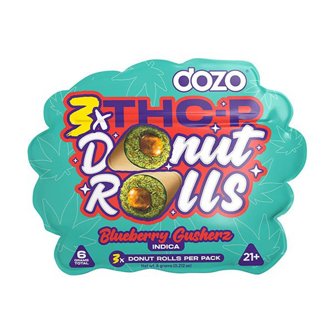 Picture of DOZO THCP DONUT ROLLS 5PK 3CT BLUEBERRY GUSHERZ