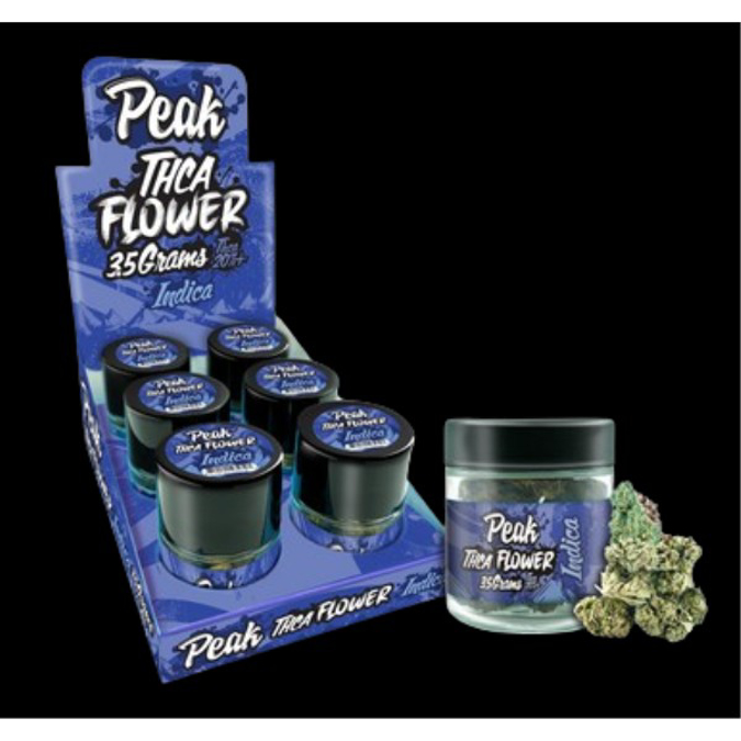 Picture of PEAK THCA FLOWER 3.5 GRAM JARS x 6 - BAKED CAKE MIX (INDICA)