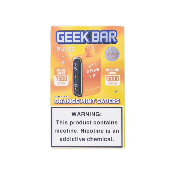 Picture of GEEK BAR 15K ORANGE MINT SAVERS