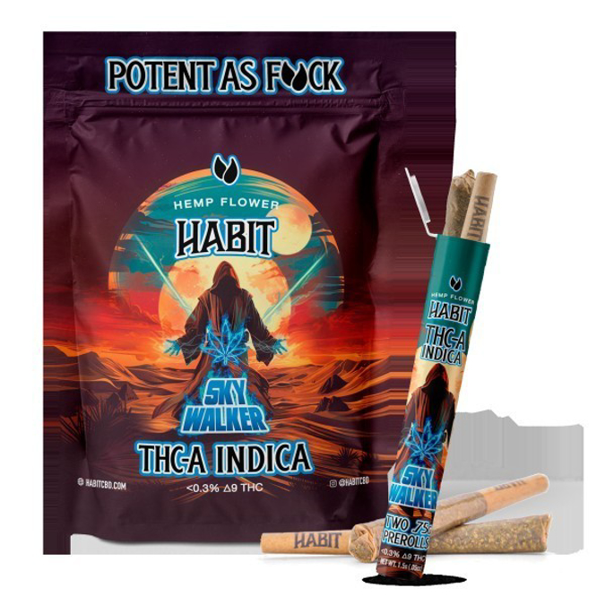 Picture of HABIT PRE ROLLS 1.75G 20CT SKYWALKER INDICA