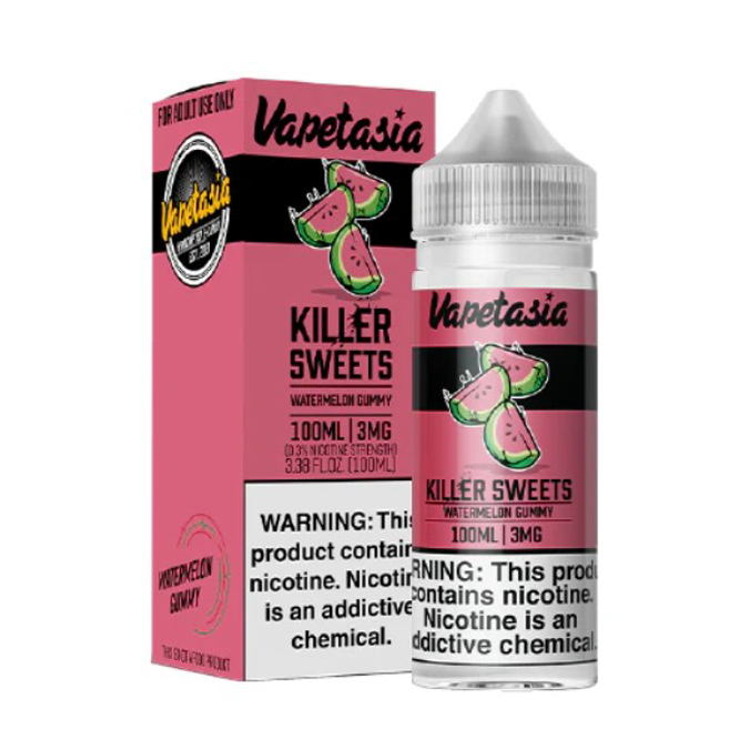 Picture of VAPETASIA KILLER SWEETS WATERMELON GUMMY 100ML 3MG