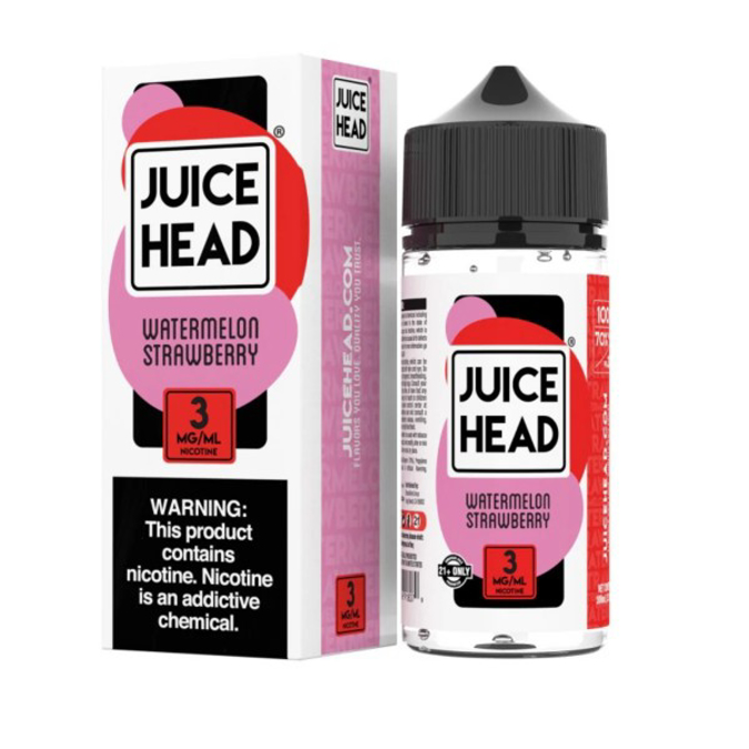 Picture of JUICE HEAD E LIQUID 100ML WATERMELON STRAWBERRY   3MG