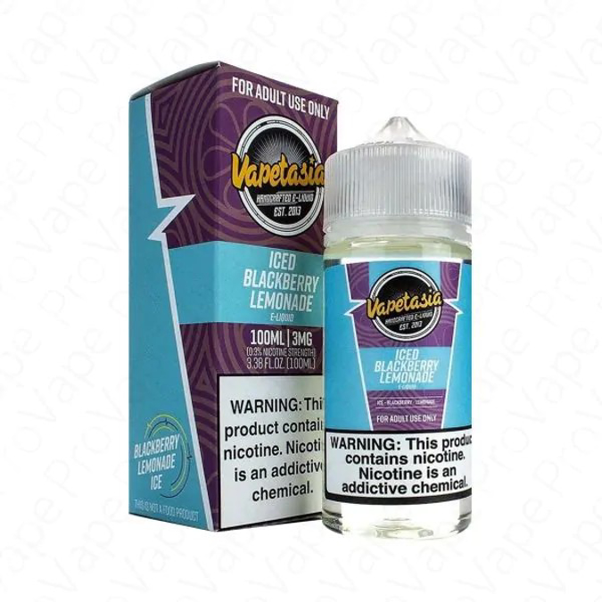Picture of VAPETASIA 3MG ICED BLACKBERRY LEMONADE