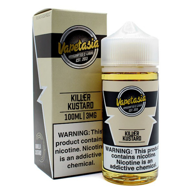 Picture of VAPETASIA 100ML 3MG KILLER KUSTARD