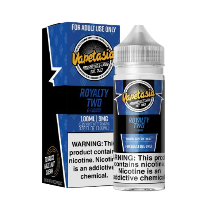 Picture of VAPETASIA E LIQUID 100ML ROYALTY TWO   3MG