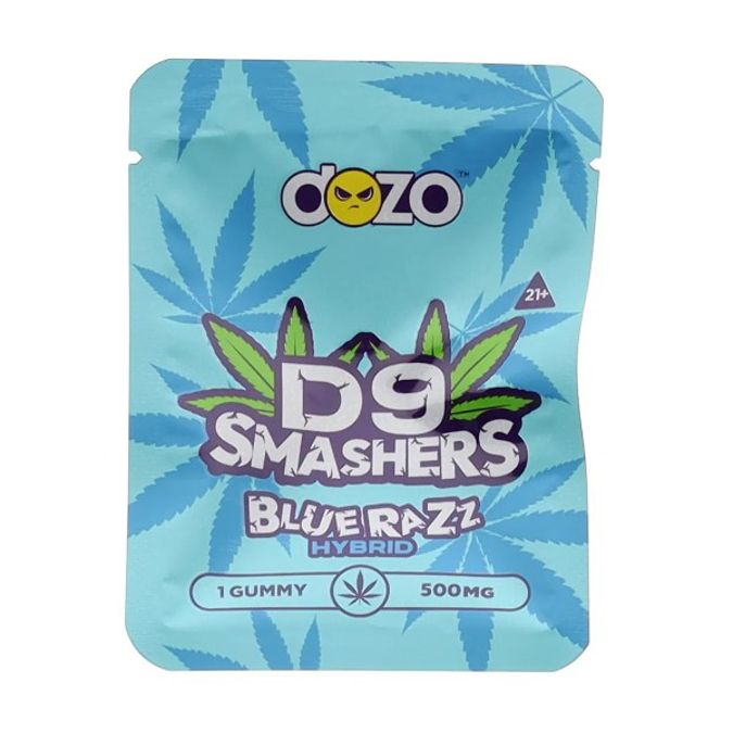 Picture of DOZO D9 SMASHERS 500MG PER GUMMY 20CT BLUE RAZZ