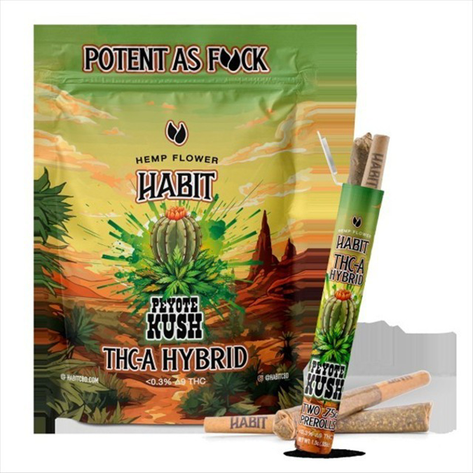 Picture of HABIT PRE ROLLS 1.75G 20CT PEYOTE KUSH HYBRID