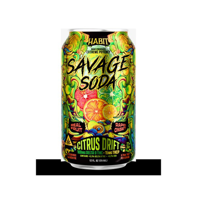 Picture of HABIT SAVAGE SODA 6PK 100MG  CITRUS DRIFT