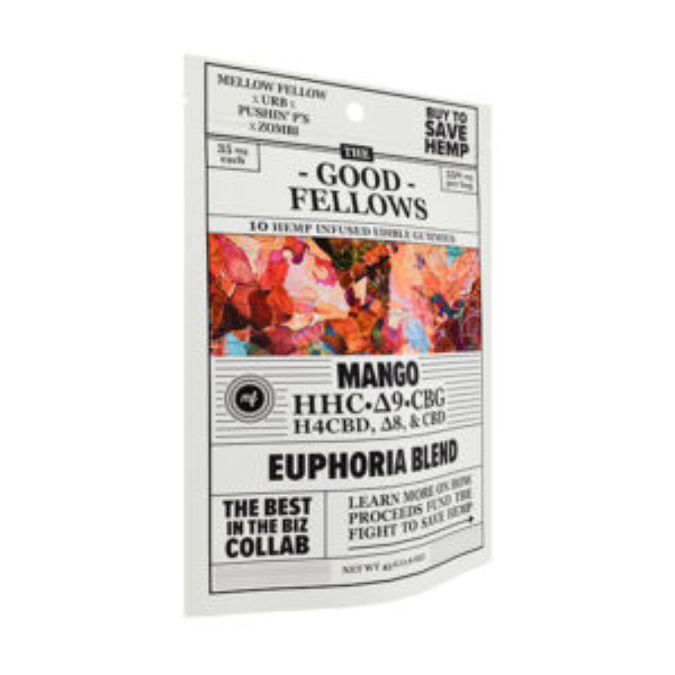 Picture of GOOD FELLOWS INFUSED 10PC EDIBLES EUPHORIA BLEND - MANGO 6CT
