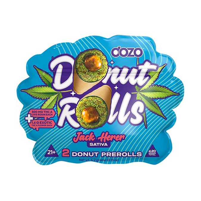 Picture of DOZO DONUT ROLLS PRE ROLLS JACK HERER SATIVA 4.20G 5PK