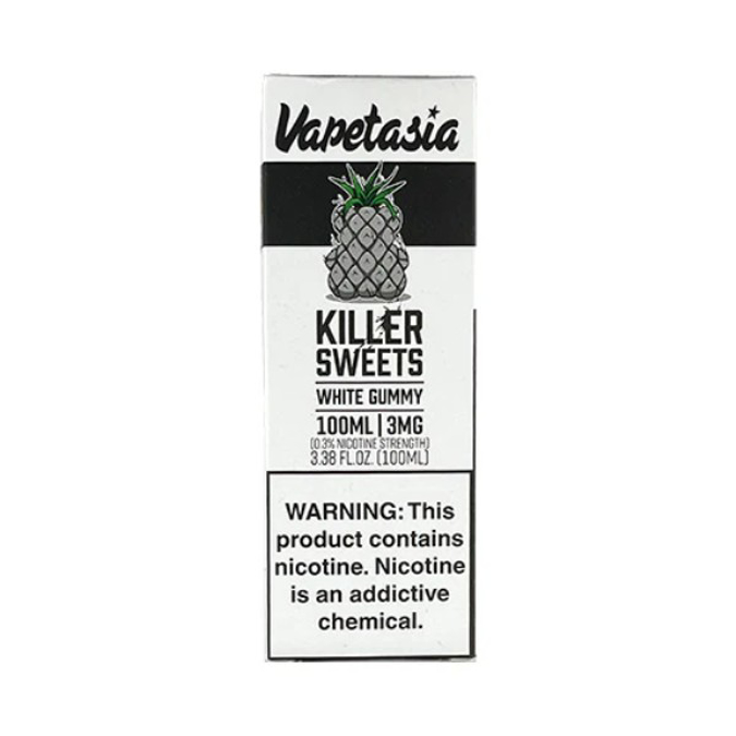 Picture of VAPETASIA E LIQUID 100ML KILLER SWEETS WHITE GUMMY   6MG