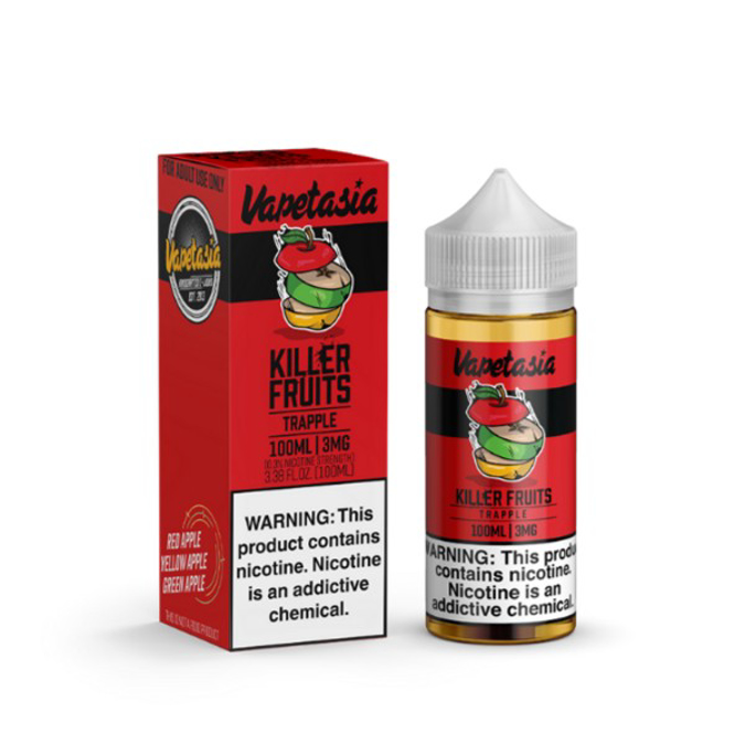 Picture of VAPETASIA E LIQUID 100ML KILLER FRUITS TRAPPLE   6MG