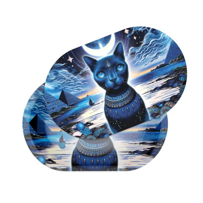 Picture of ROLL N GO SMALL MAGNETIC LID & TRAY - FELINE PHARAOH