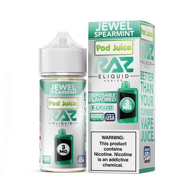 Picture of RAZ 100ML 6MG - JEWEL SPEARMINT