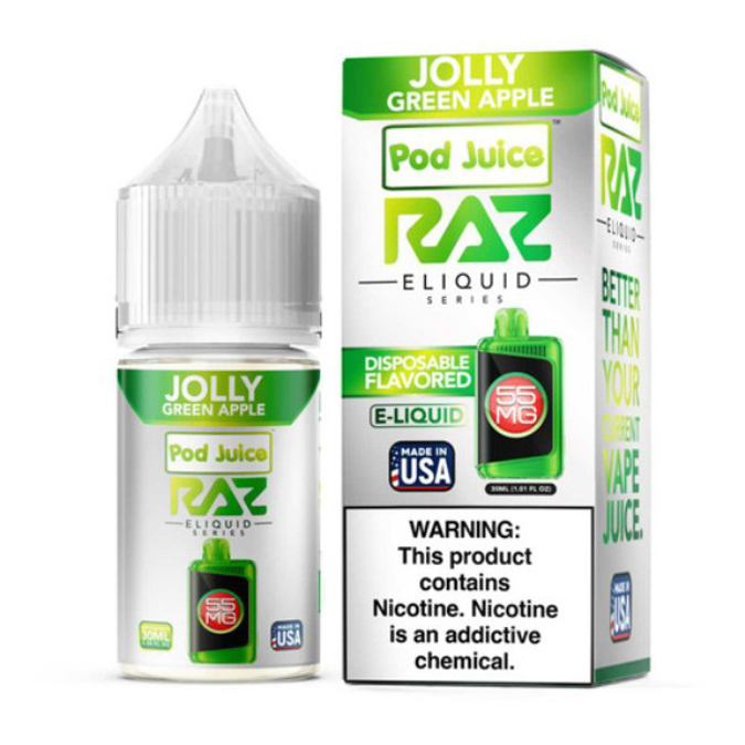 Picture of RAZ 30ML 55MG - JOLLY GREEN APPLE