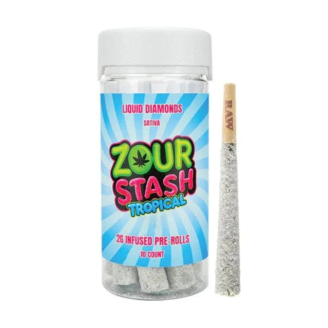 Picture of ZOUR STASH 2G DIAMOND PREROLL TROPICAL