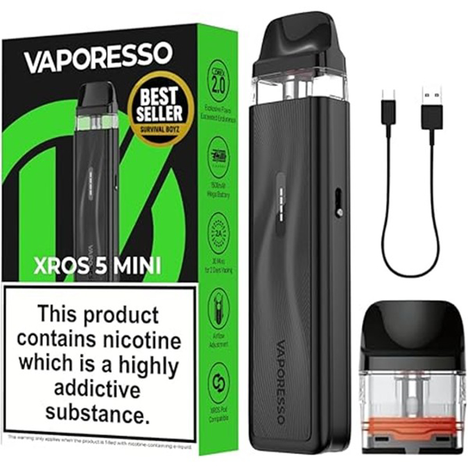Picture of VAPORESSSO XROS 5 MINI KIT BLACK