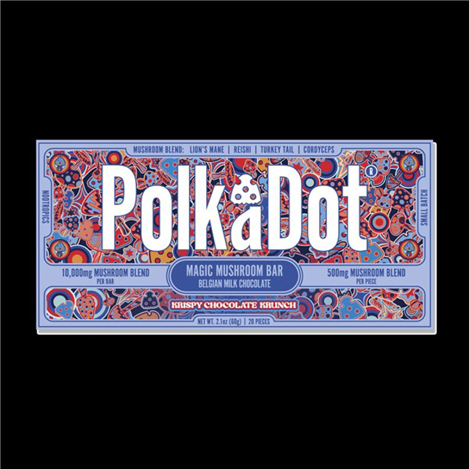 Picture of POLKADOT MUSHROOM CHOCOLATE 10000MG MILK CHOCOLATE KRISPY KRUNCH