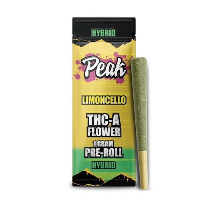 Picture of PEAK THCA FLOWER PRE ROLLS 1g 1ct 10PACK - LIMONCELLO (HYBRID)