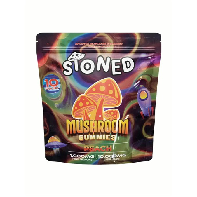 Picture of STONED AMANITA MUSCARIA 10000MG GUMMIES 10CT   PEACH