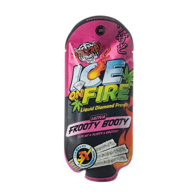 Picture of WAZABI ICE ON FIRE FROOTY BOOTY SATIVA 2G