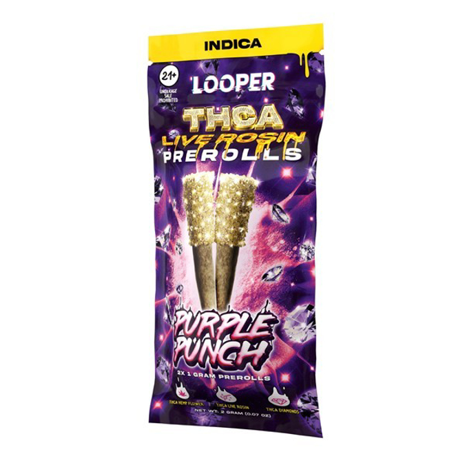 Picture of LOOPER PREROLLS INDICA PURPLE PUNCH