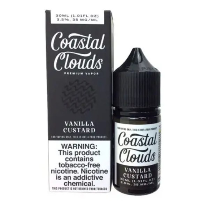 Picture of TFN SALT COASTAL CLOUD E LIQUID 30ML VANILLA CUSTARD   35MG
