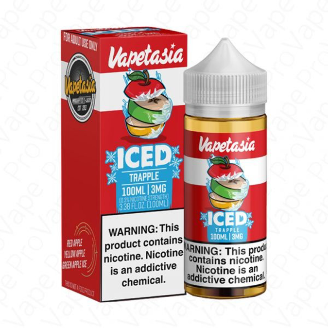 Picture of VAPETASIA 100ML 3MG ICED TRAPPLE