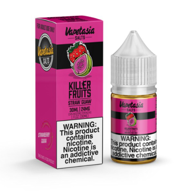 Picture of VAPETASIA E LIQUIDS E LIQUID 30ML KILLER FRUITS STRAW GUAW   24MG