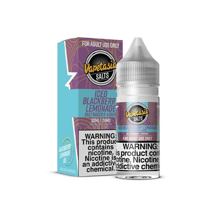 Picture of VAPETASIA E LIQUIDS ICED BLACKBERRY LEMO 24MG 30ML