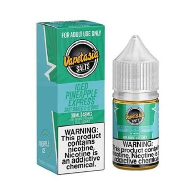 Picture of VAPETASIA SALTS 48MG 30ML ICED PINEAPPLE EXPRESS