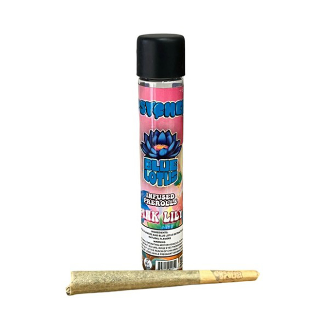 Picture of BLUE LOTUS PREROLL 12CT DISPLAY   PINK LILY