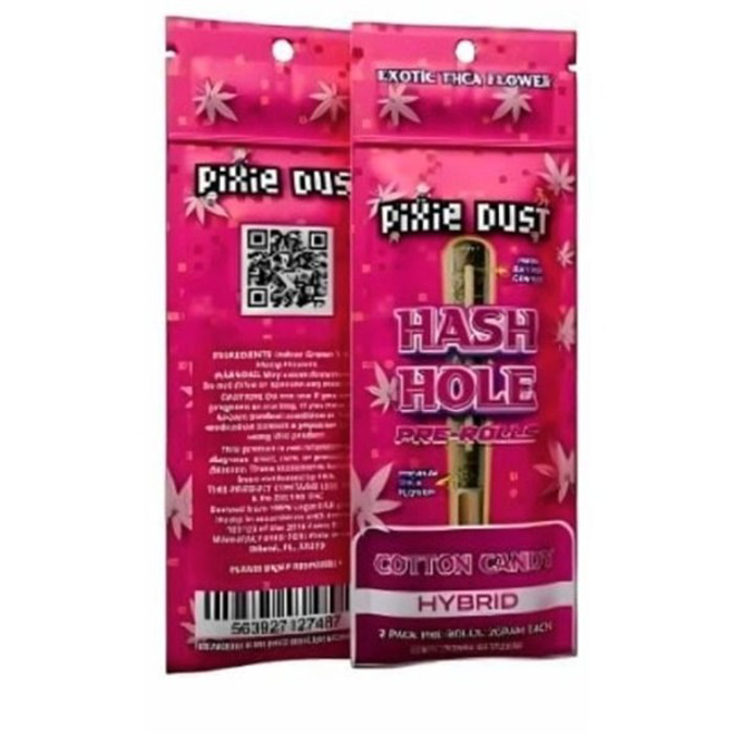 Picture of PIXIE DUST HASH HOLE 2pk PRE-ROLL THC-A PREMIUM 2gm 10pk - COTTON CANDY HYBRID