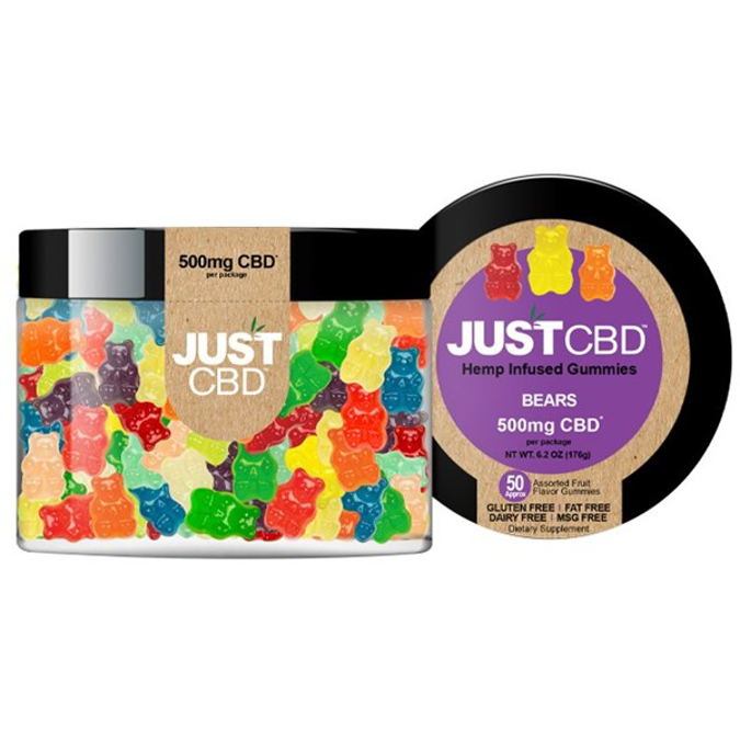 Picture of JUST CBD   DELTA HEMP INFUSED BEAR 500MG