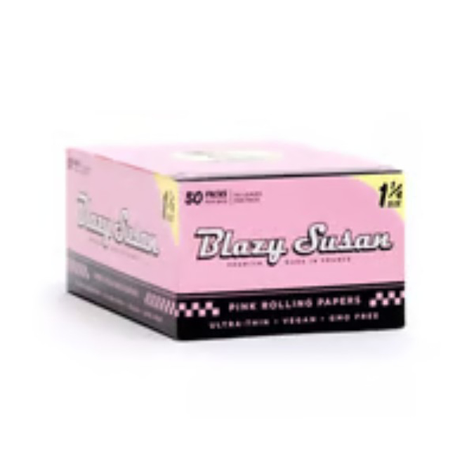 Picture of BLAZY SUSAN CONES  PAPER KING SIZE WIDE PINK 50PK