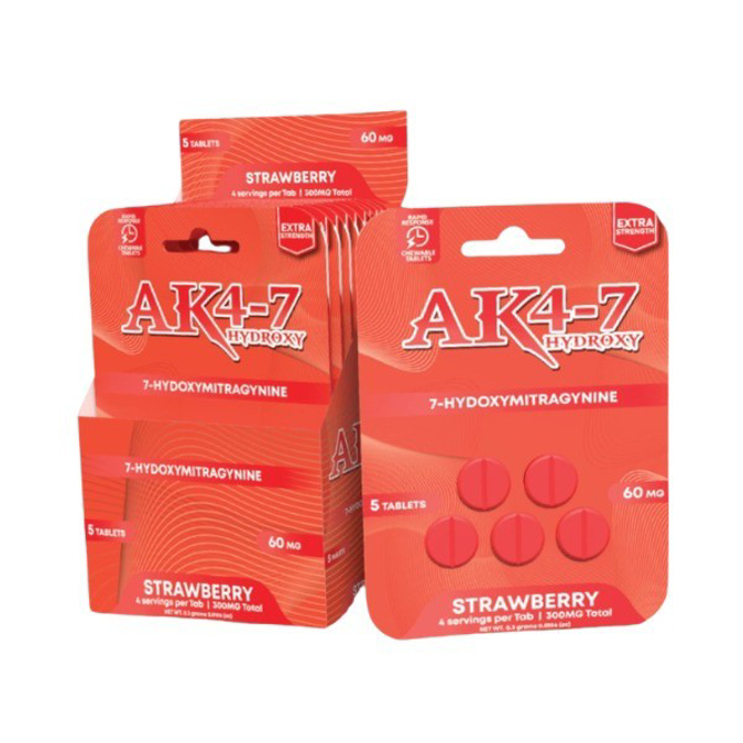 Picture of AK4-7 HYDROXY 7OH 60MG 5CT - STRAWBERRY