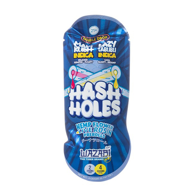 Picture of WAZABI EXOTICS THCP 2G HASH HOLES - MAKI KUSH + LAZY LABUBU (INDICA)