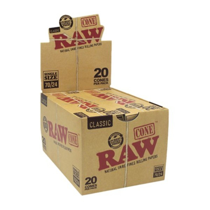 Picture of RAW CLASSIC 20PK 70MM24MM PRE ROLL CONES 12BX