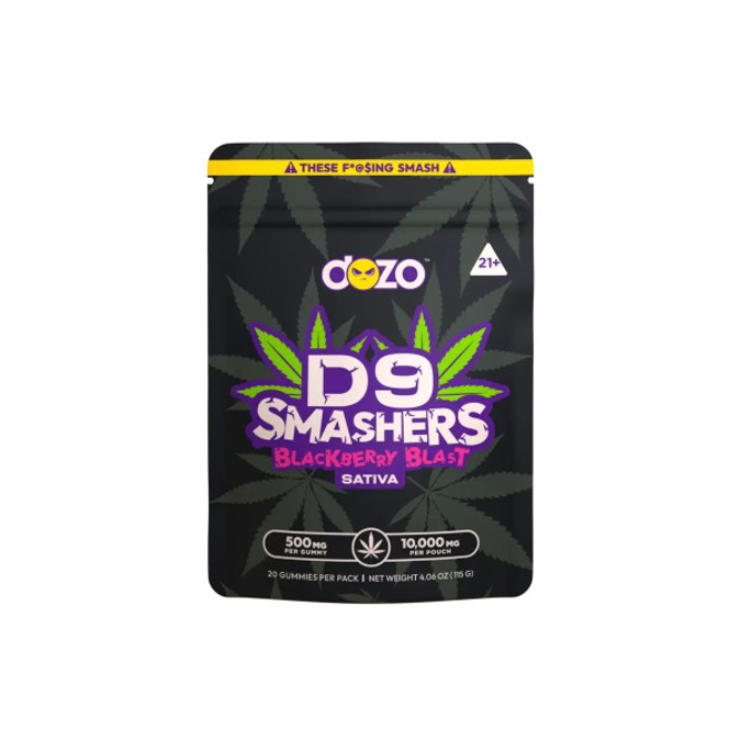Picture of DOZO D9 SMASHERS 500MG 20CT SATIVA   BLACKBERRY BLAST