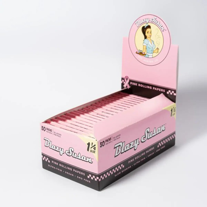 Picture of BLAZY SUZAN PINK ROLLING PAPERS KING SIZE 50PACKS