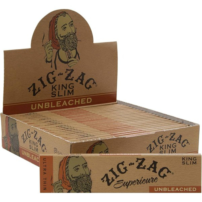 Picture of ZIG ZAG VINTAGE PAPER KING SIZE UNBLEACHED 32PK 24CT/BOX