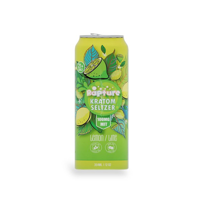 Picture of RAPTURE KRATOM SELTZER 100MG LEMON LIME