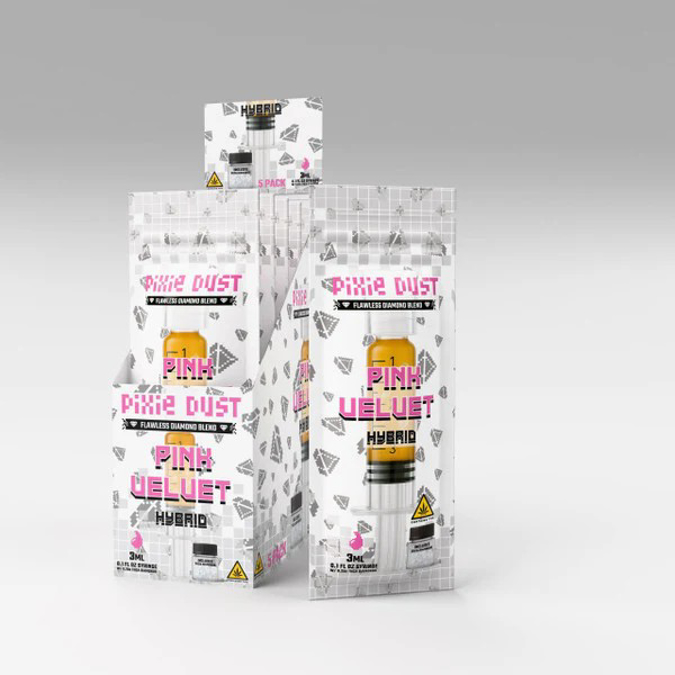 Picture of PIXIE DUST FLAWLESS DIAMOND BLEND 3ml SYRINGE 5PK - PINK VELVET (HYBRID)
