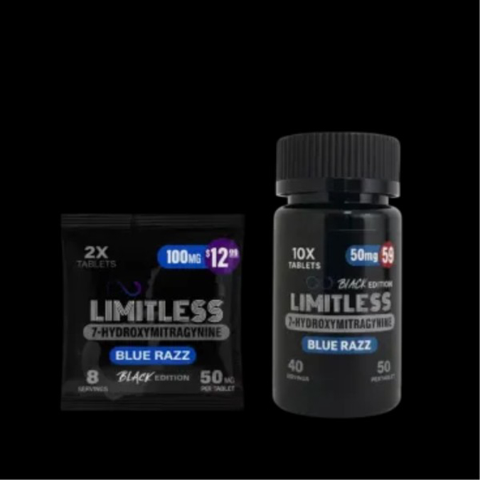 Picture of LIMITLESS BLACK EDITION SINGLE CT 100MG BLUERAZZ