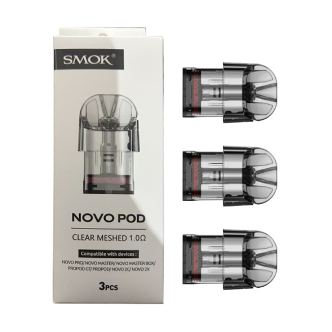 Picture of SMOK NOVO POD CLEAR WMESHED 1.0 OHM COIL 3PCSPACK