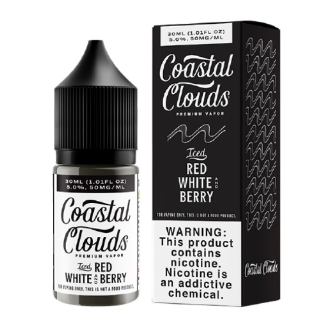 Picture of COASTAL CLOUDS E LIQUID E LIQUIDS 30ML ICED RED WHITE  BERRY   35MG