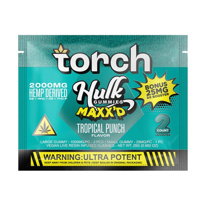 Picture of TORCH HULK GUMMIES MAXXD TROPICAL 2000MG