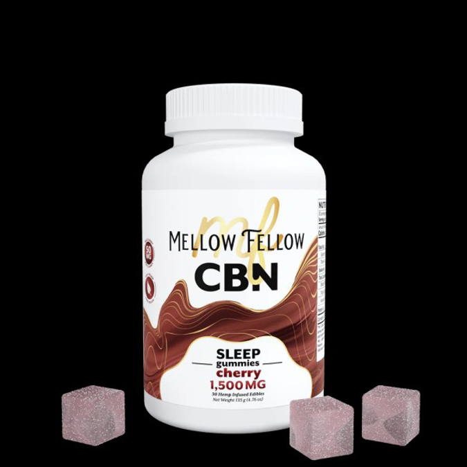Picture of MELLOW FELLOW SLEEP GUMMIES 30PC EDIBLES 1500MG CBN - CHERRY
